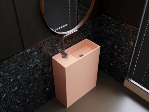 ML010 Modern Pedestal Basins Stone Basins for Villa Apartment Hotel Projects