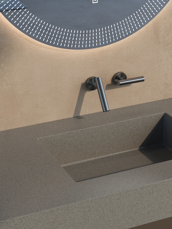 MT020 Integrated Sinks for Hand Wash in Bathroom Hotel or Apartment Project
