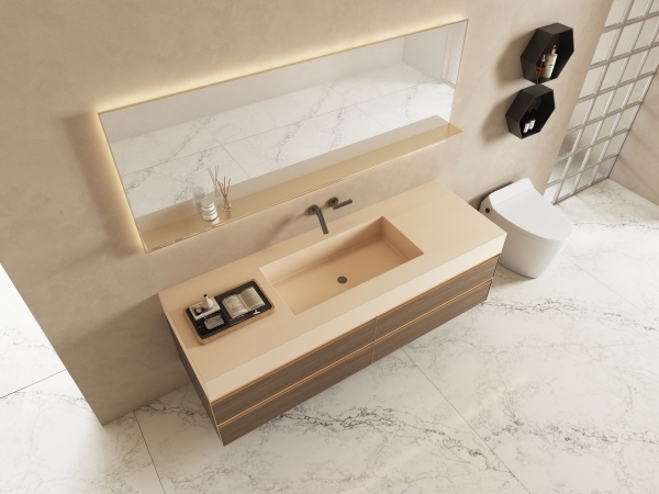 MT021 Terrazzo Integrated Basin Sinks for Home Use & Commercial Projects