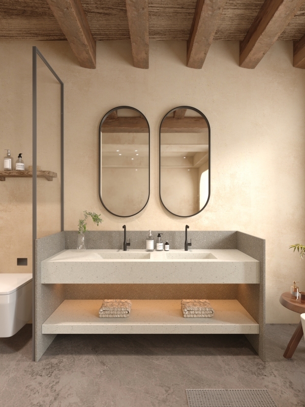 MT016 Artificial Stone Products Hotel Hospital Integrated Basin Sinks