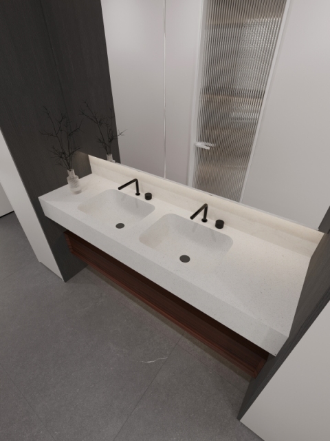 MT014 Hotel Apartment Room Basin Sinks Integrated Basins Factory Supply