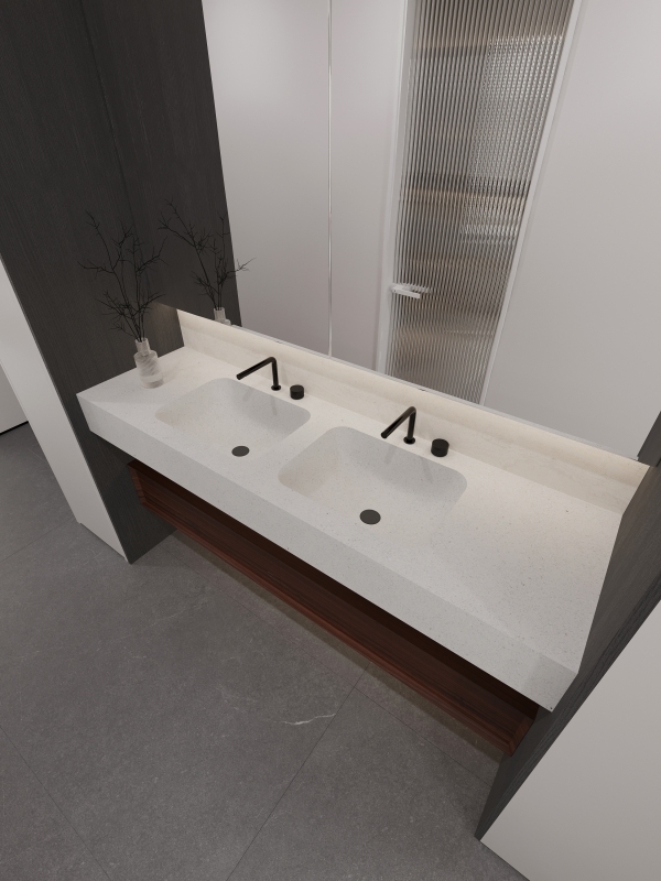 MT014 Hotel Apartment Room Basin Sinks Integrated Basins Factory Supply
