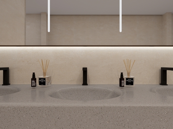 MT024 Home Use Apartment Project Terrazzo Integrated Basins Sinks