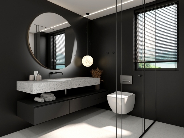 MT160 Terrazzo Integrated Undermount Basins for Villa & Hotel Projects