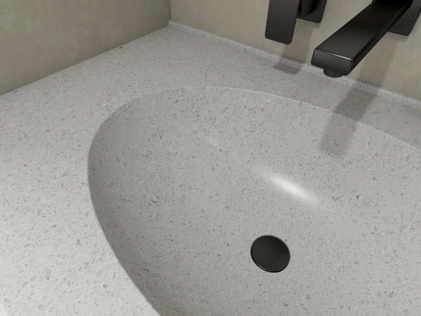 MT002 Easy Clean Artificial Stone Terrazzo Basins for Living Room Bedroom