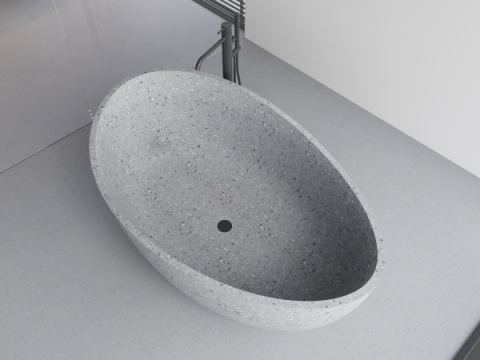 MY016 Terrazzo Bathtubs Wholesale Stone Bathtub with Size 1650*990*645MM