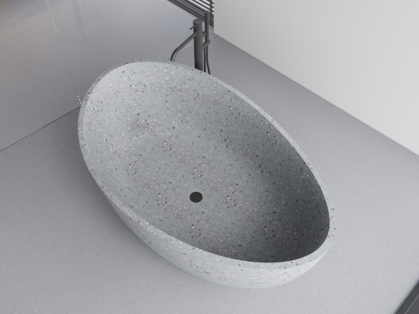 MY016 Terrazzo Bathtubs Wholesale Stone Bathtub with Size 1650*990*645MM