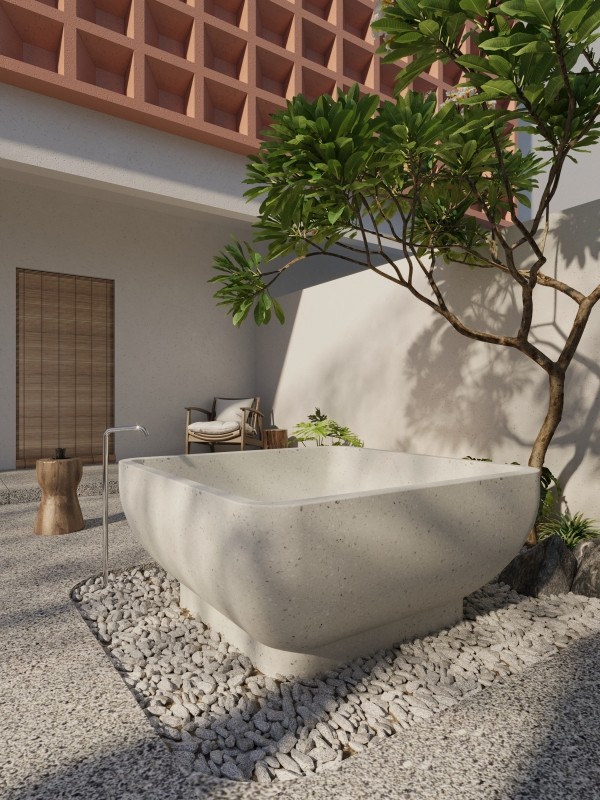 terrazzo bathtubs
