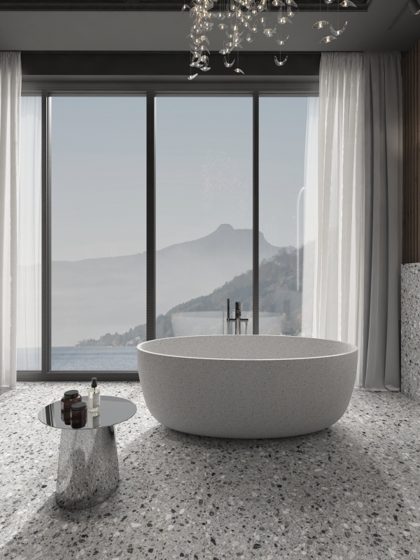 MY008 Artificial Stone Bathtubs Stone Terrazzo Molding Bathtub
