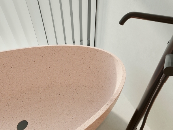 MY008 Artificial Stone Bathtubs Stone Terrazzo Molding Bathtub
