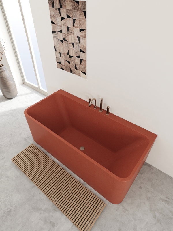 MY004 Cement Base Terrazzo Stone Bathtubs 1600*800*600MM Bathtubs