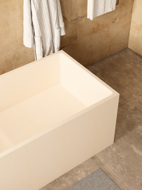 MY005 1600MM Bathtubs for Villa Cement Base Terrazzo Bathtubs