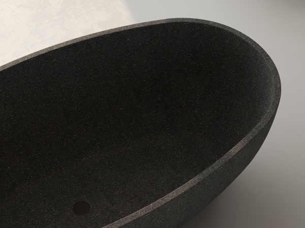 terrazzo stone bathtub