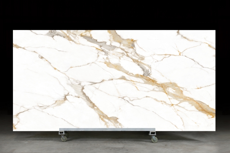 YS3D-003 3D Large Quartz Slab Natural Marble Look Quartz Slab for Vanity top