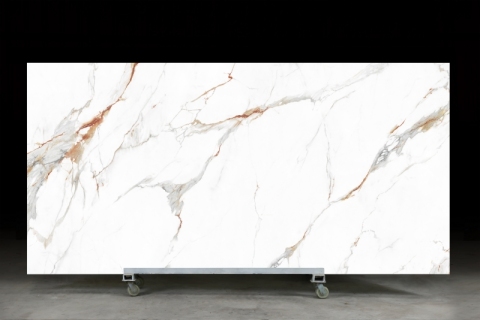 YS3D-009 Factory Direct Luxury 3D Quartz Slab for Project & Villa Decoration