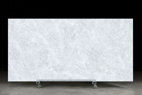 YS3D-057 White Color Engineered Quartz 3D Printed Stone Customized Quartz