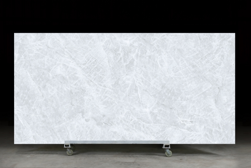 YS3D-057 White Color Engineered Quartz 3D Printed Stone Customized Quartz