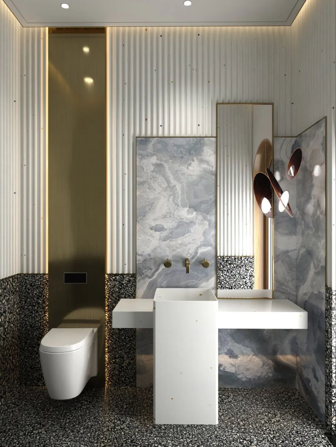 MOOS Terrazzo New Freestanding Terrazzo Washbasin