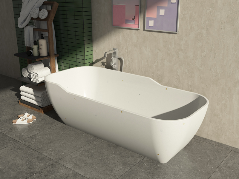 Uncommon Italian Design Terrazzo Bathtub