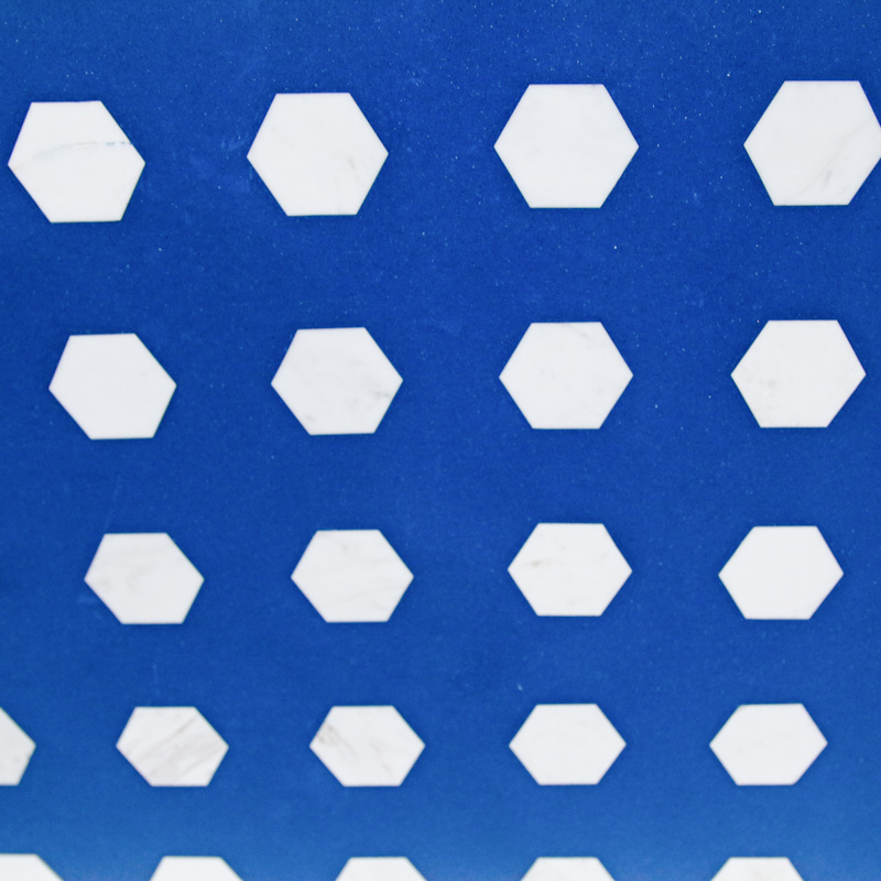 Китай Инновационный синий с белым Хэксегон
 Кварц
 Искусство
 Терраццо
 Пол
, производитель