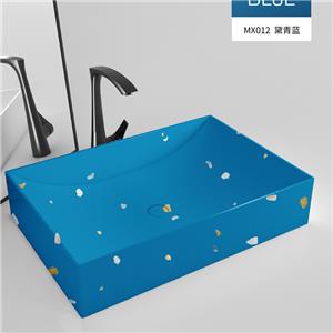 Bacia de decoração de interiores de terrazzo coleção incomum