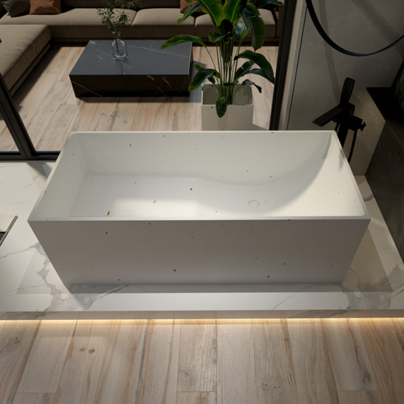 Homeliving Easy Installation Terrazzo Bathtub