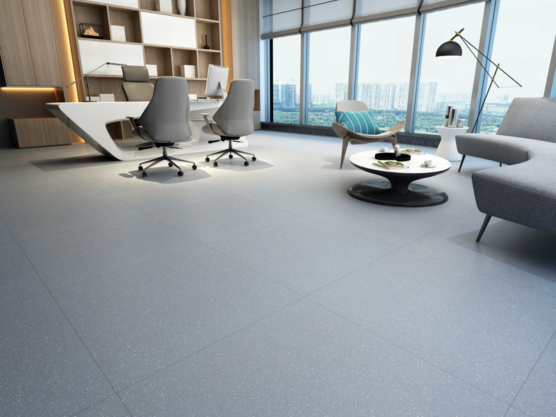Grey Terrazzo White Particle Commercial Project