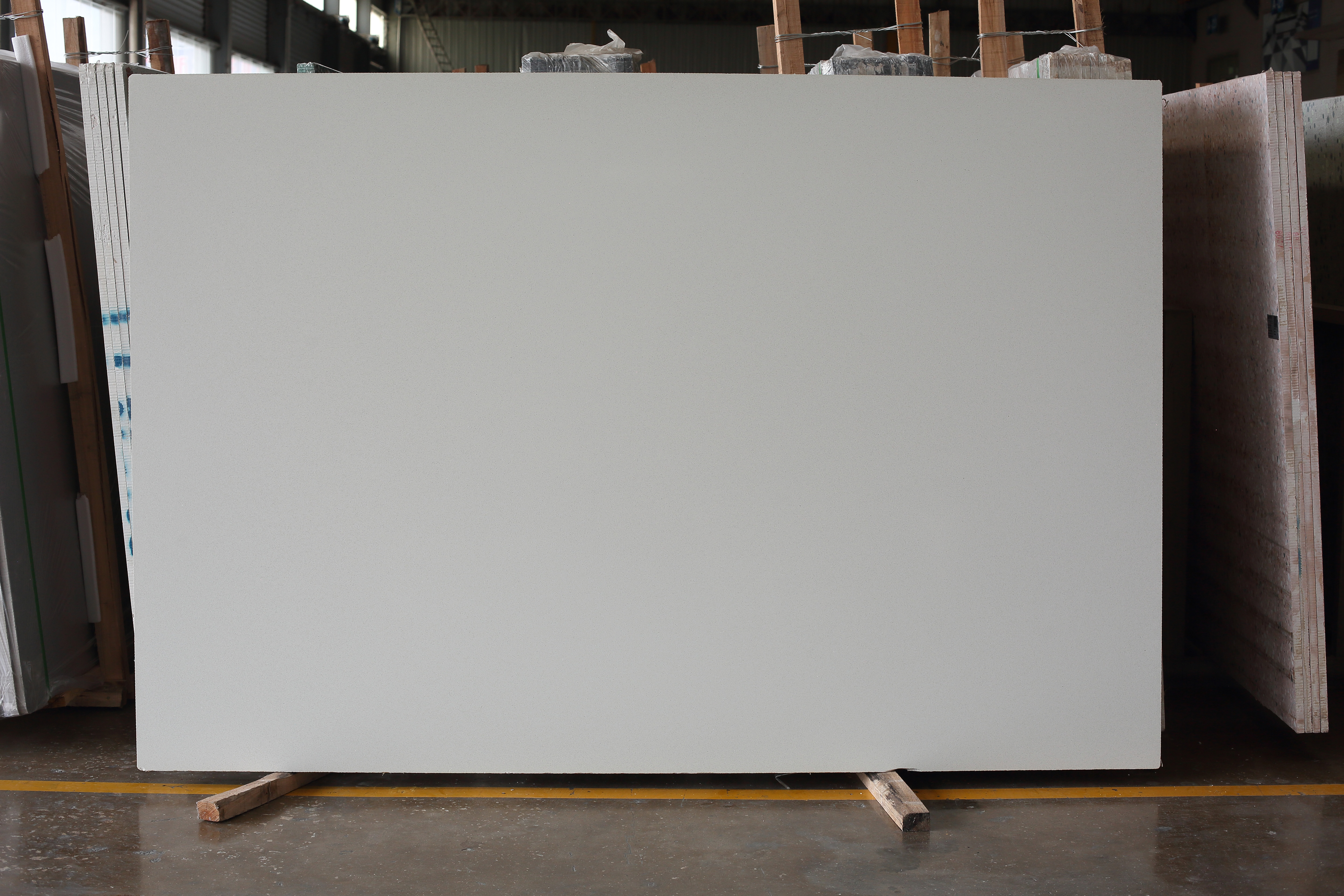 Thin Particle White Terrazzo Exterior Wall