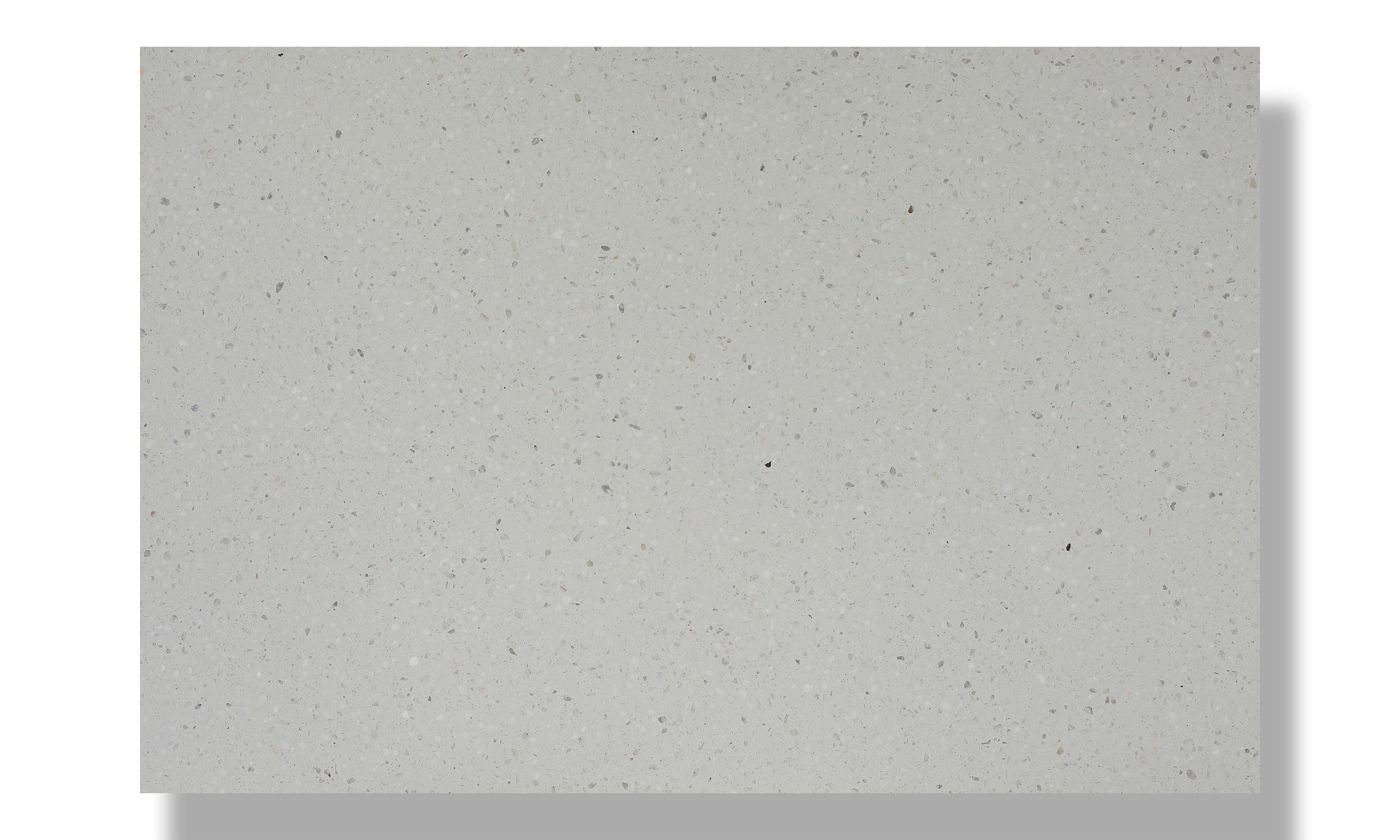 Matte Light grey Terrazzo Scattered Medium Particle Stone