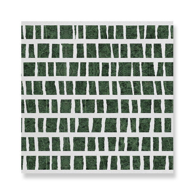 green stripe art terrazzo