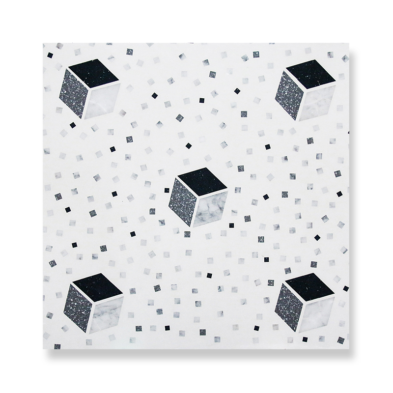 Modern Polished Abstract Style Art Terrazzo