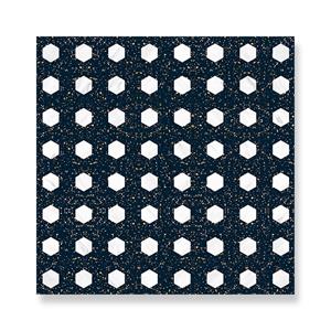 Dark Blue With White Quartz Fragments Art Terrazzo