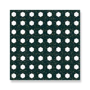 Groene Feature Art Terrazzo met wit Haxegon-kwartsmateriaal