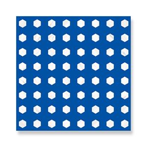Innovative Blue With White Haxegon Quartz Art Terrazzo Floor