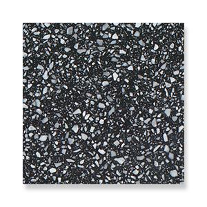 Zwarte terrazzo zwembad bestrating