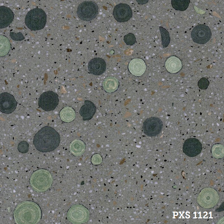 PXS1121 Latest Design Green Terrazzo without Resin for Outdoor & Indoor Decoration