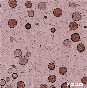 PXS1123 Latest Pink Terrazzo with Circle Stone Aggregates for Flooring