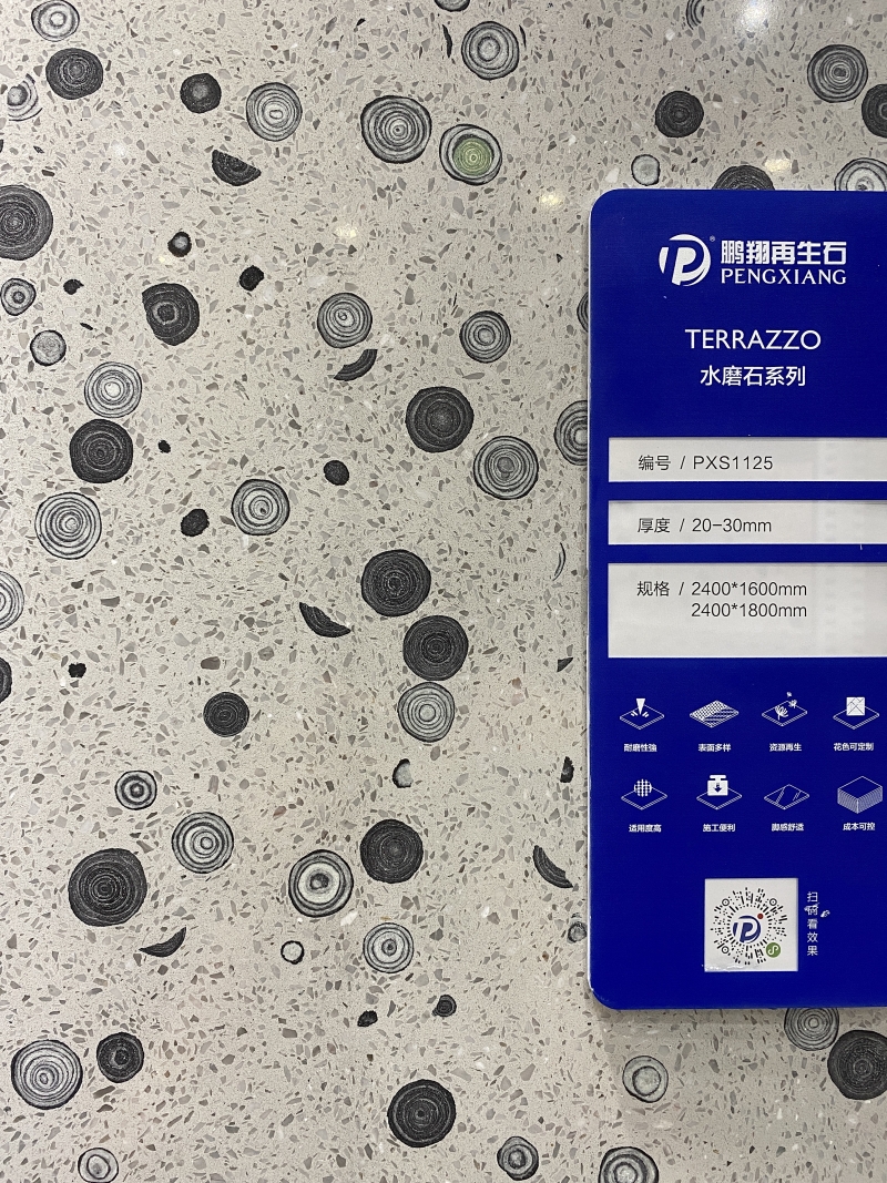 PXS1125 New Arrival Cement Terrazzo Stone Restaurant Table top