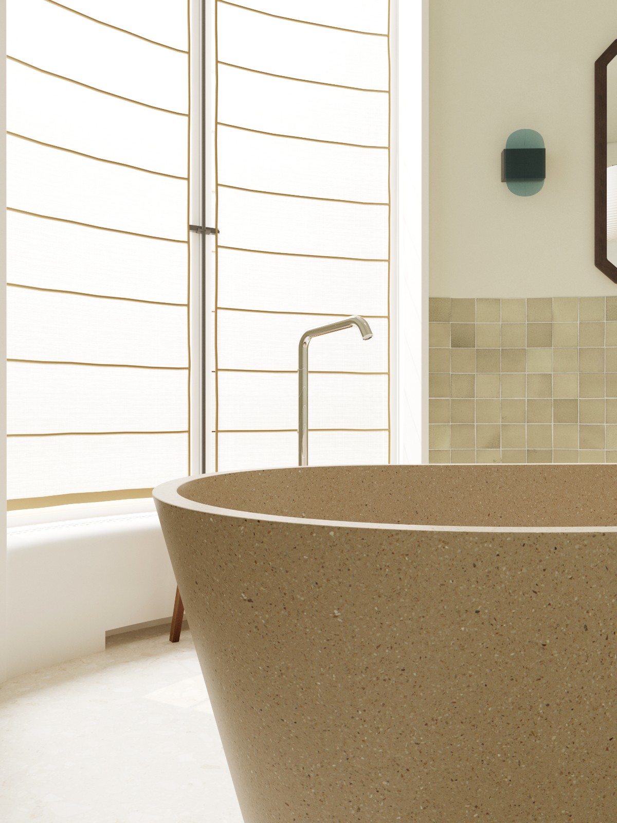 villa terrazzo bathtub