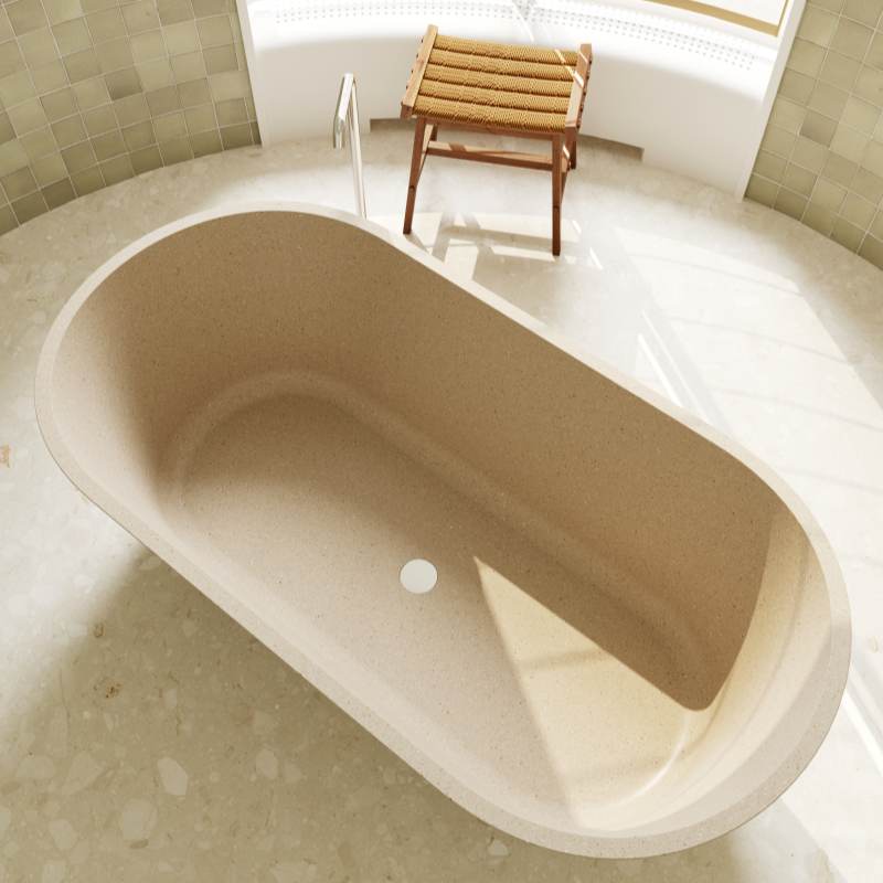 MY006 Villa Project Cozy Stylish Terrazzo Bathtub