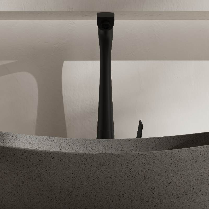 MX017 Oval Terrazzo Bathroom Sink