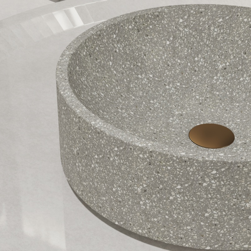 MX005 Blue Terrazzo Table Top Sink Basin