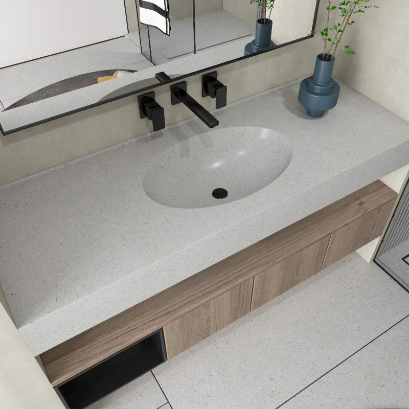 MT004 Terrazzo Cozy Home Texture Bath Sink And Bowl