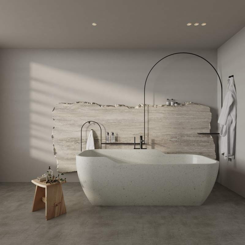 MY002 Uncommon Italian Design Terrazzo Bathtub