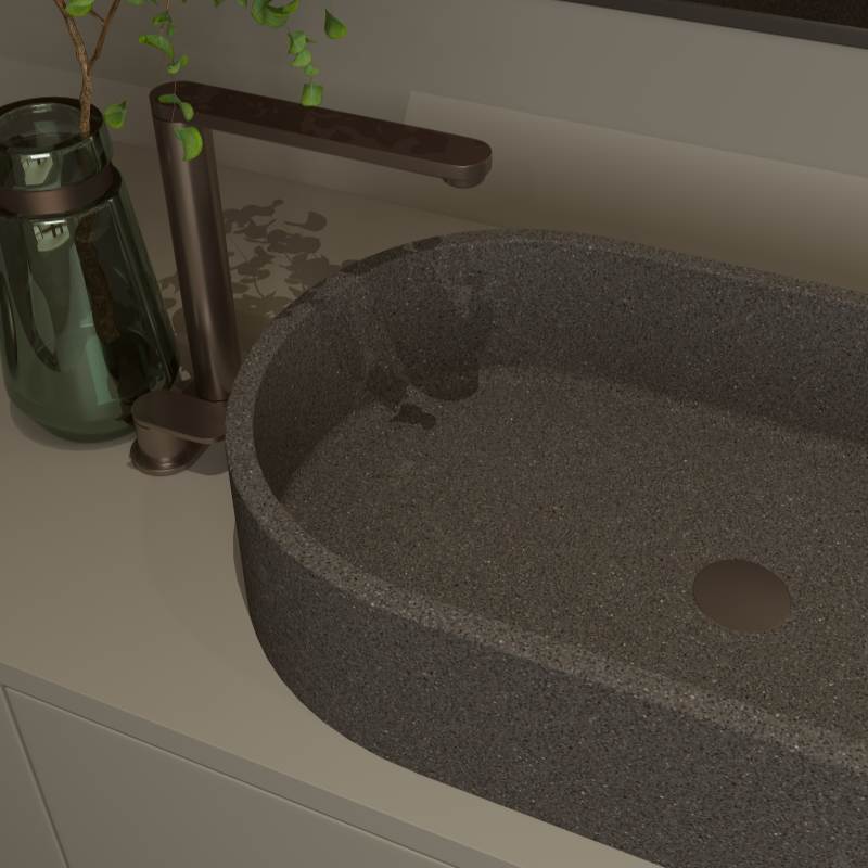 MX011 Rectangle Terrazzo Wonderful Basin