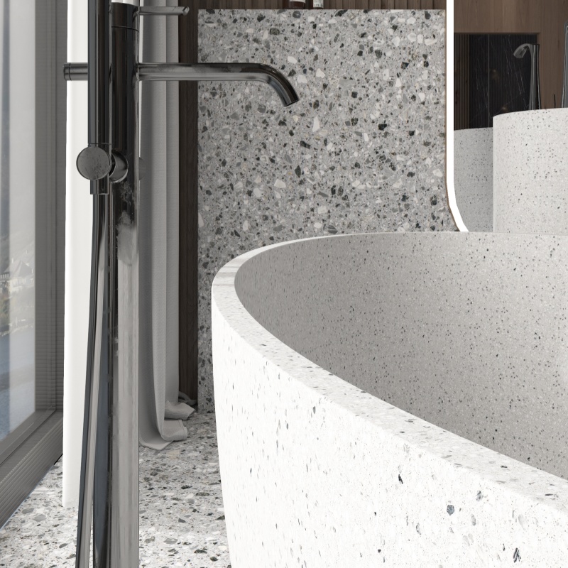 popular terrazzo bathtub