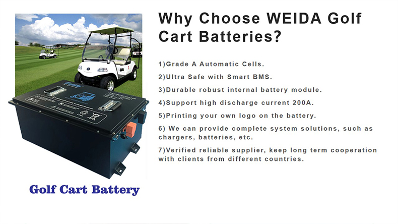 lithium ion golf cart batteries