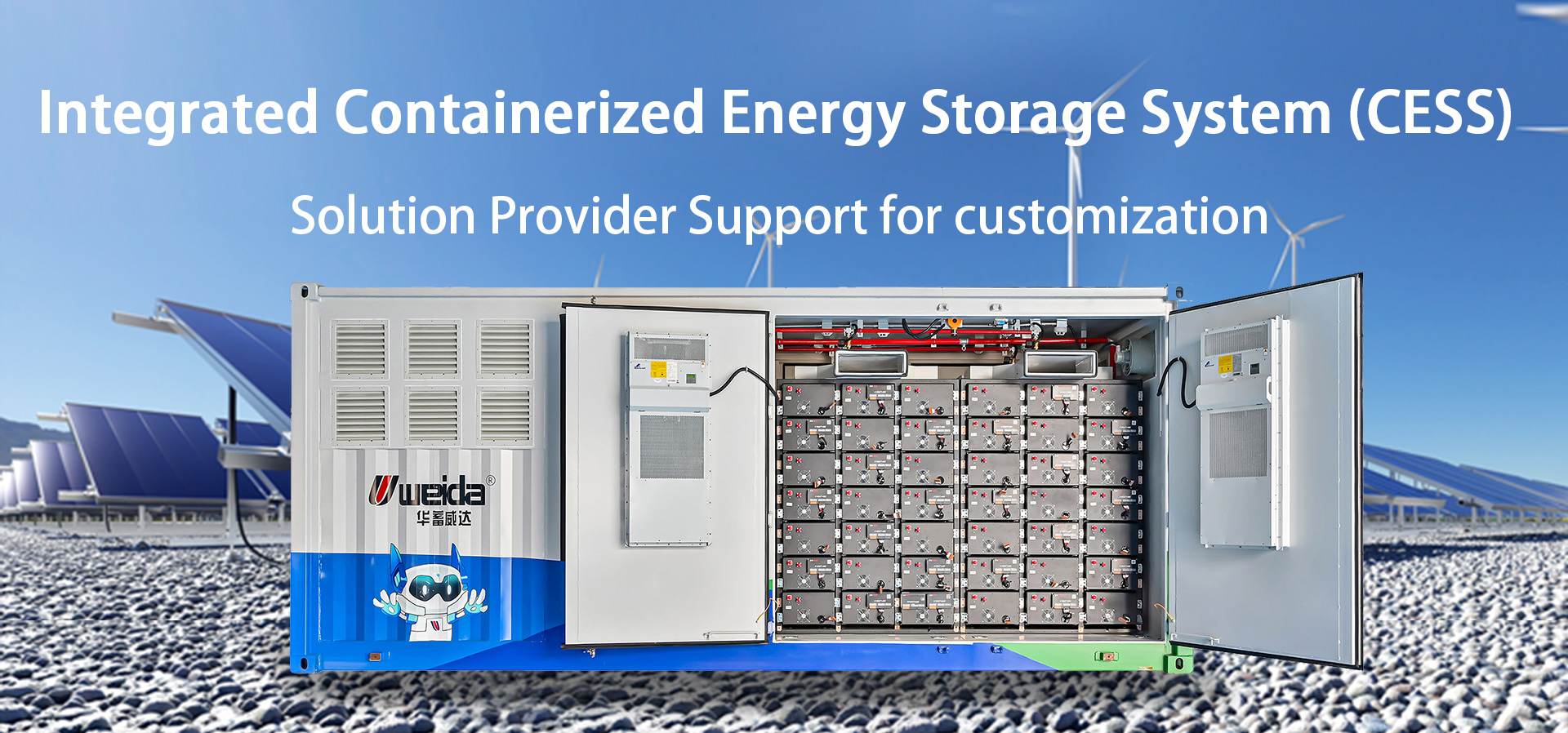 Integrated containerized energy storage system CESS