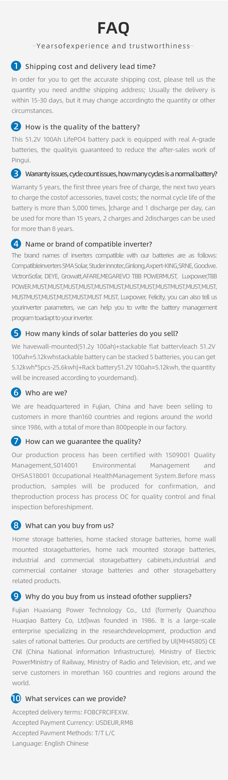 Lithium iron phosphate battery