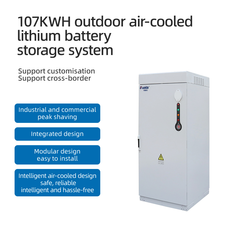 Hệ thống lưu trữ pin lithium làm mát bằng không khí ngoài trời 20kw-107,52kWh